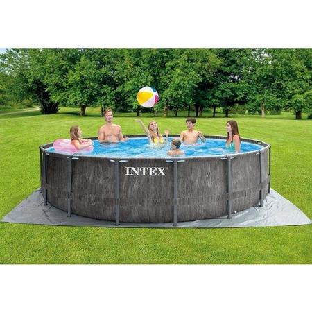 Intex Greywood Prism Frame zwembad 457x122 cm. met filterpomp en accessoires | Pool